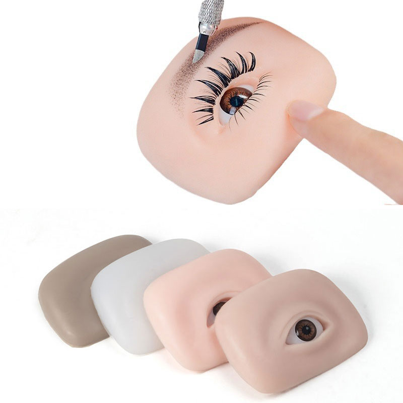 Eyelash Extension Doll Eye - 3D Eyelash Extension Mannequin Eyes Silicone
