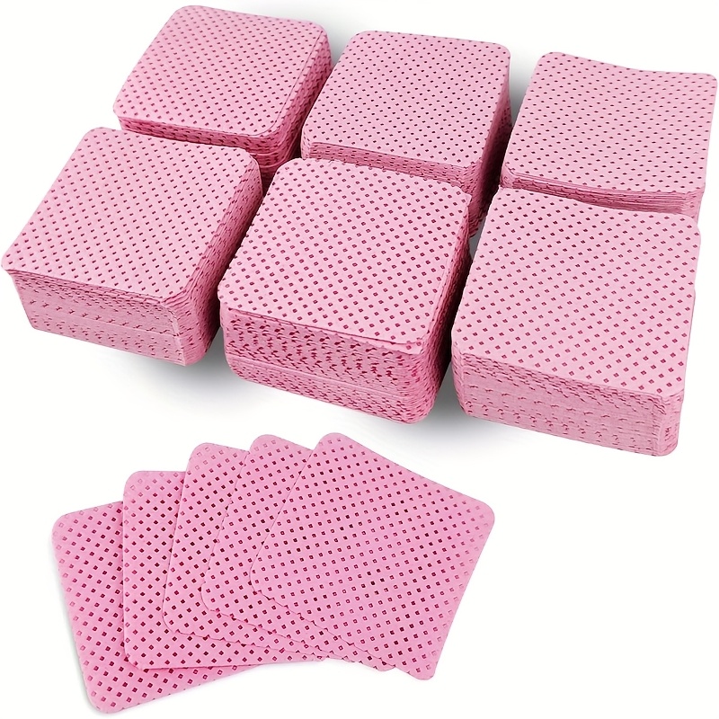 Eyelash Extension Removal - 50 Pieces of Velvet-Free Nail Wipes,