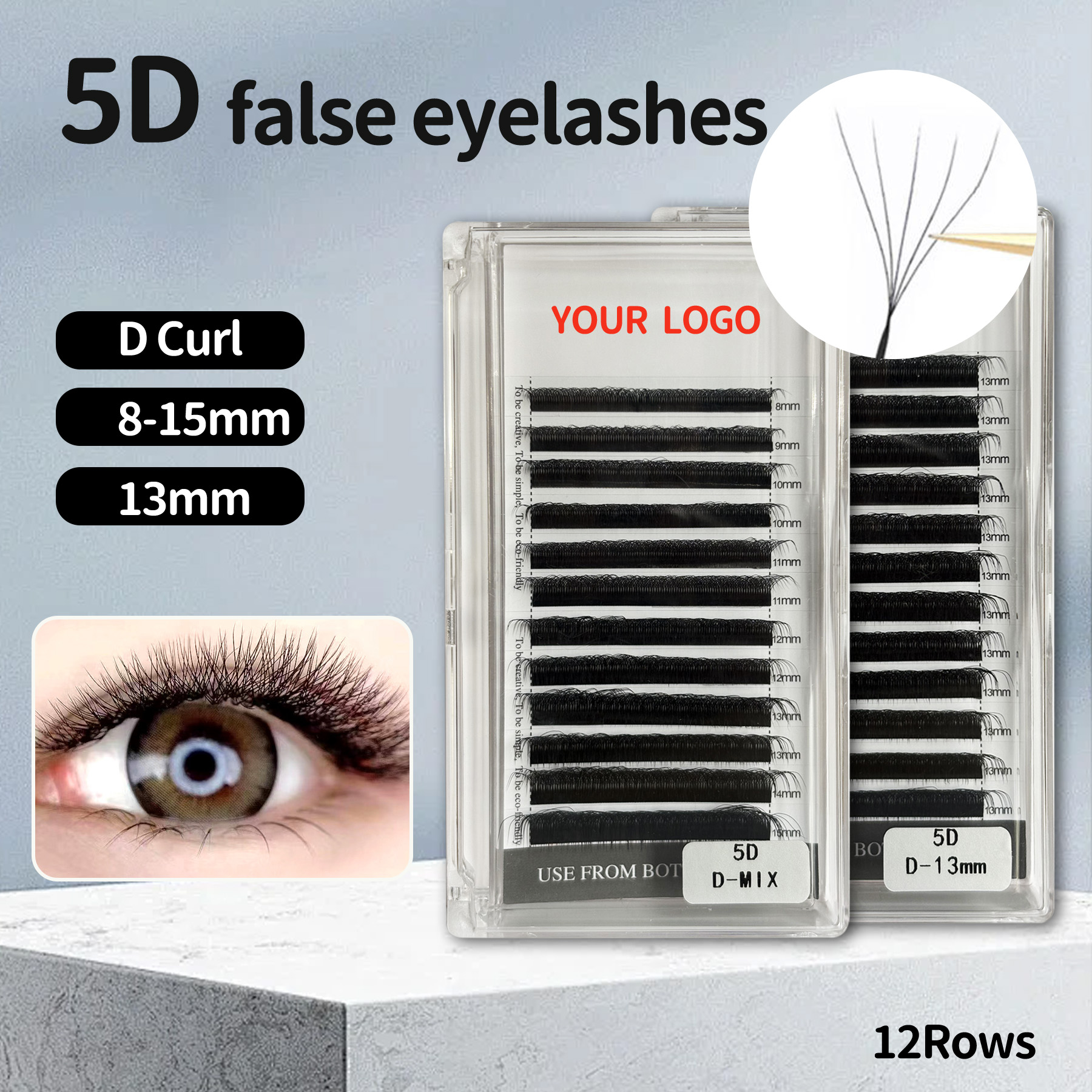 Eyelash Extension Hybrid - 5D Hybrid Extension Eyelashes Professional Eyelash