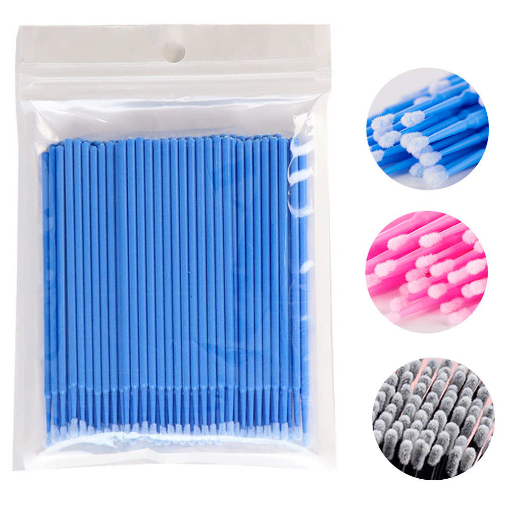 Eyelash Extension Removal - 500/1000PCS Micro Brushes Eyelash Brushes Crystal