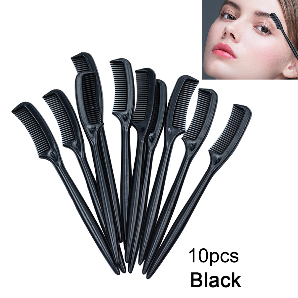 Eyelash Extension Doll Eye - 10Pcs Mini Eyelash Combs Small Cute