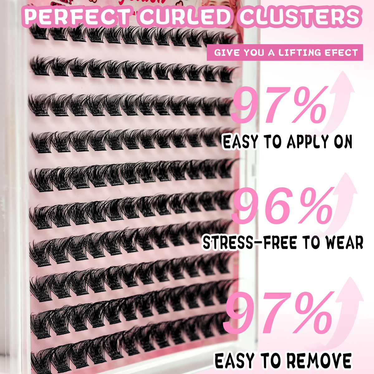Eyelash Extension No 10 - 10 Rows DIY Eyelash Extensions Natural