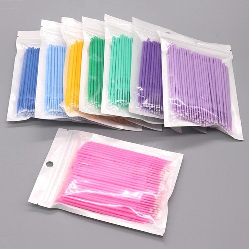 100pcs/lot Micro Brushes Make  - Eyelash Extension Glue avaliação e preço