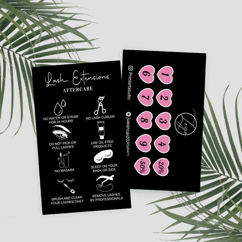 Custom Loyalty Cards with Logo - Eyelash Extension Logo Design avaliação e preço