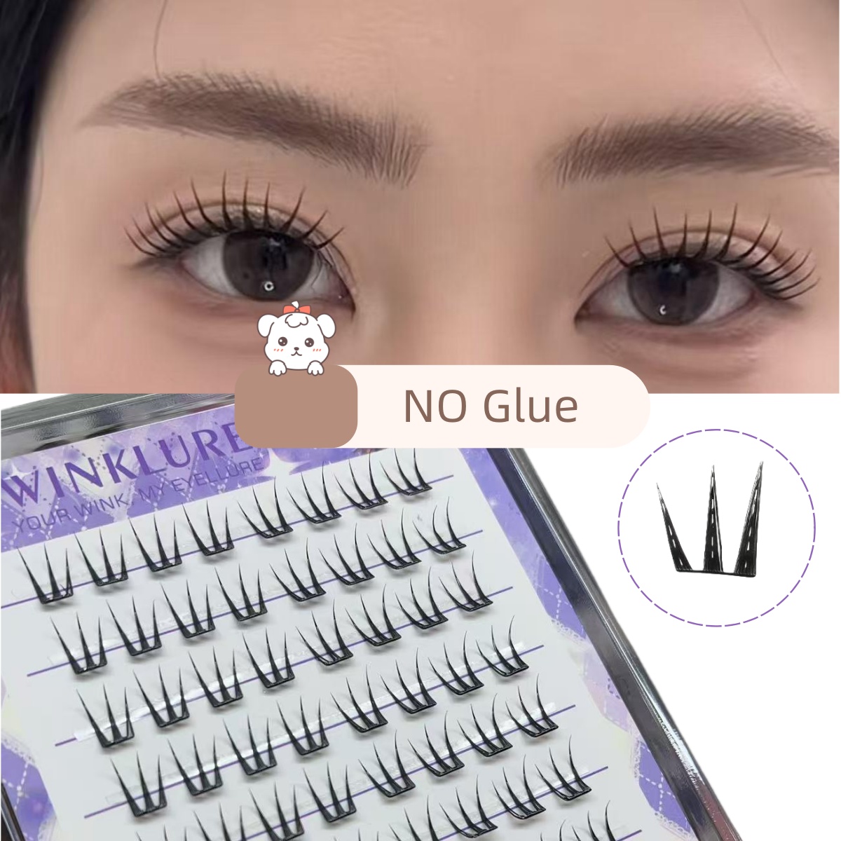 WINKLURE  No-Gule Fairy False  - Eyelash Extension No 10 avaliação e preço