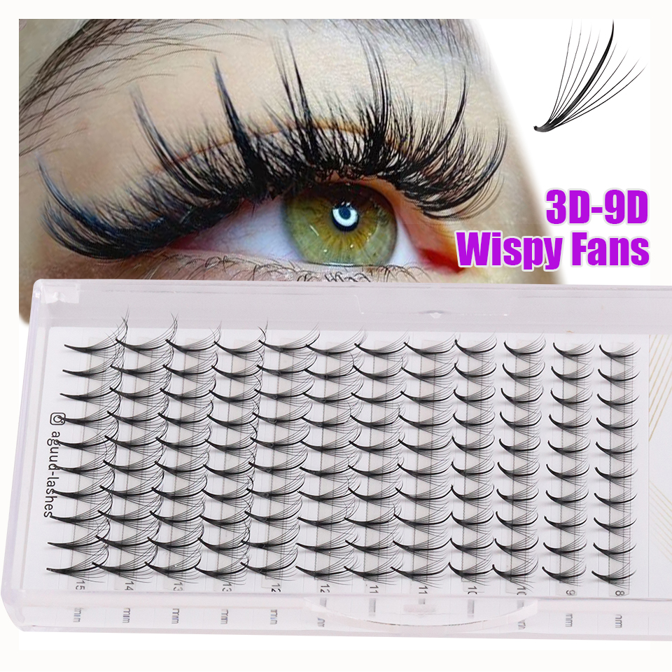 AGUUD 3D 5D 7D 9D Wispy Premad - Eyelash Extension Hybrid avaliação e preço
