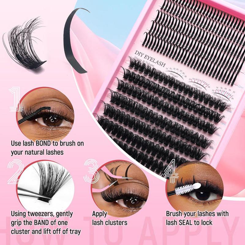 1 Box False Eyelashes Clusters - Eyelash Extension Individual avaliação e preço