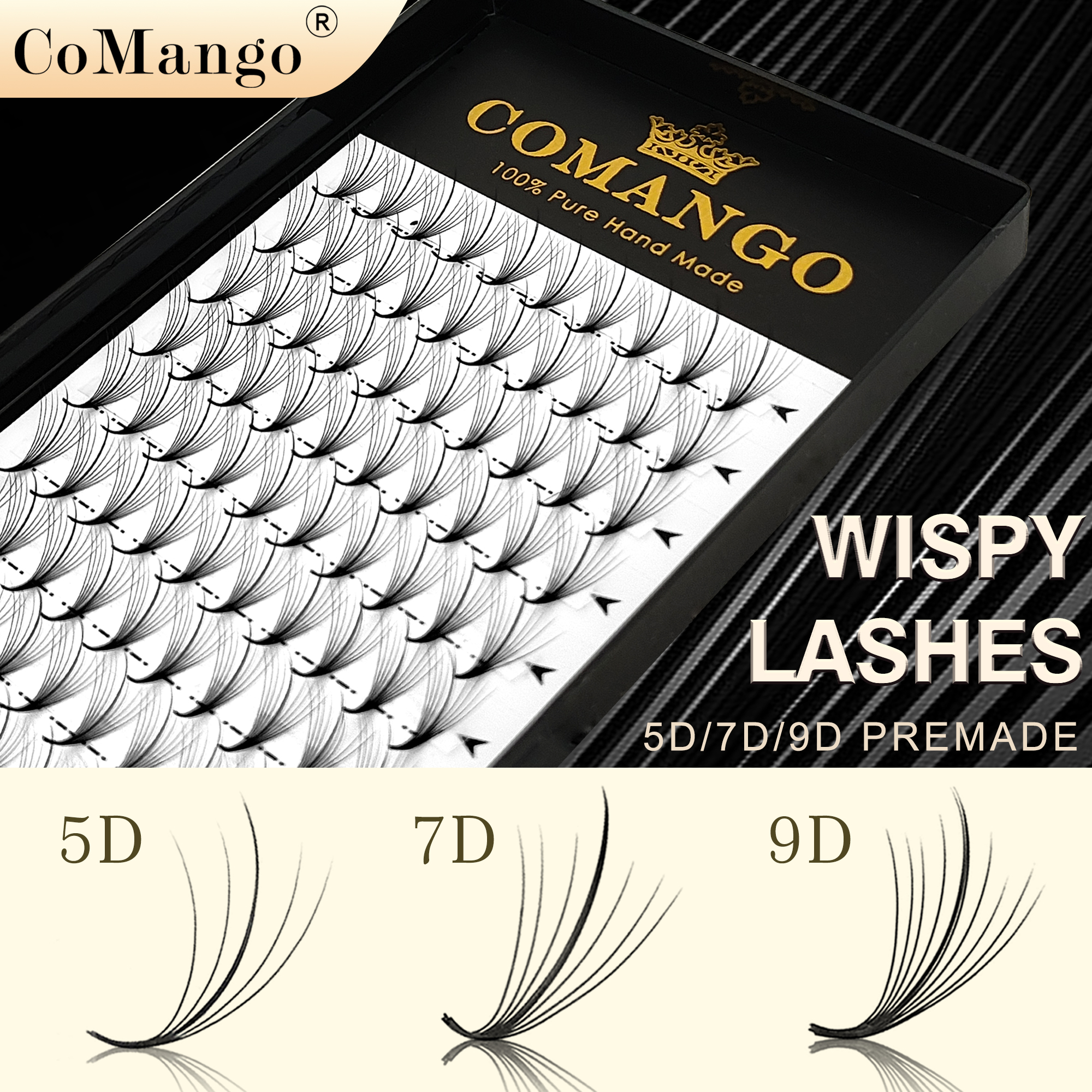 CoMango Wispy Fans Russian Vol - Eyelash Extension Hybrid avaliação e preço