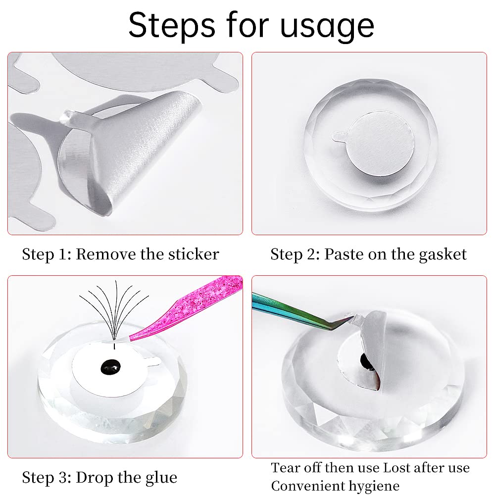300pcs Foil Sticker Pads(10 Sh - Eyelash Extension Repair avaliação e preço