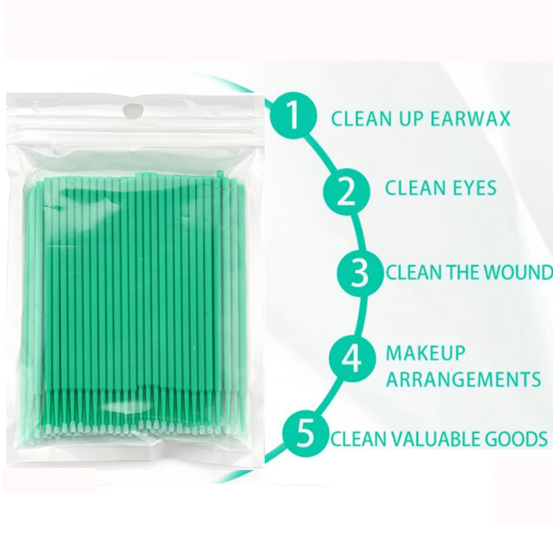 50/100PCS Disposable Micro Bru - Eyelash Extension Removal avaliação e preço