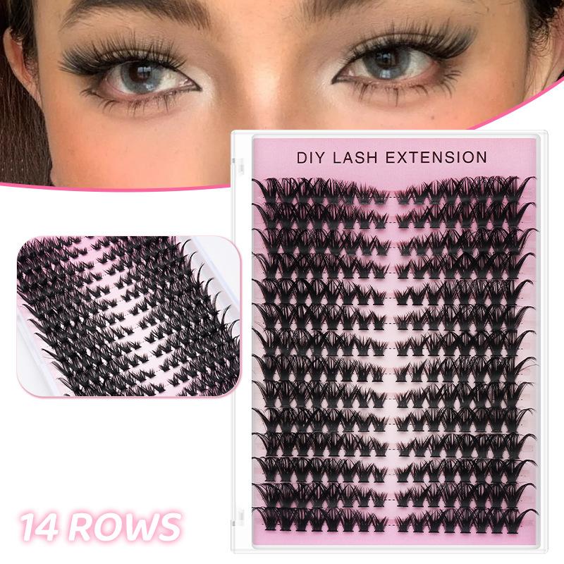 14 Rows Cluster Eyelash Extens - Eyelash Extension Individual avaliação e preço