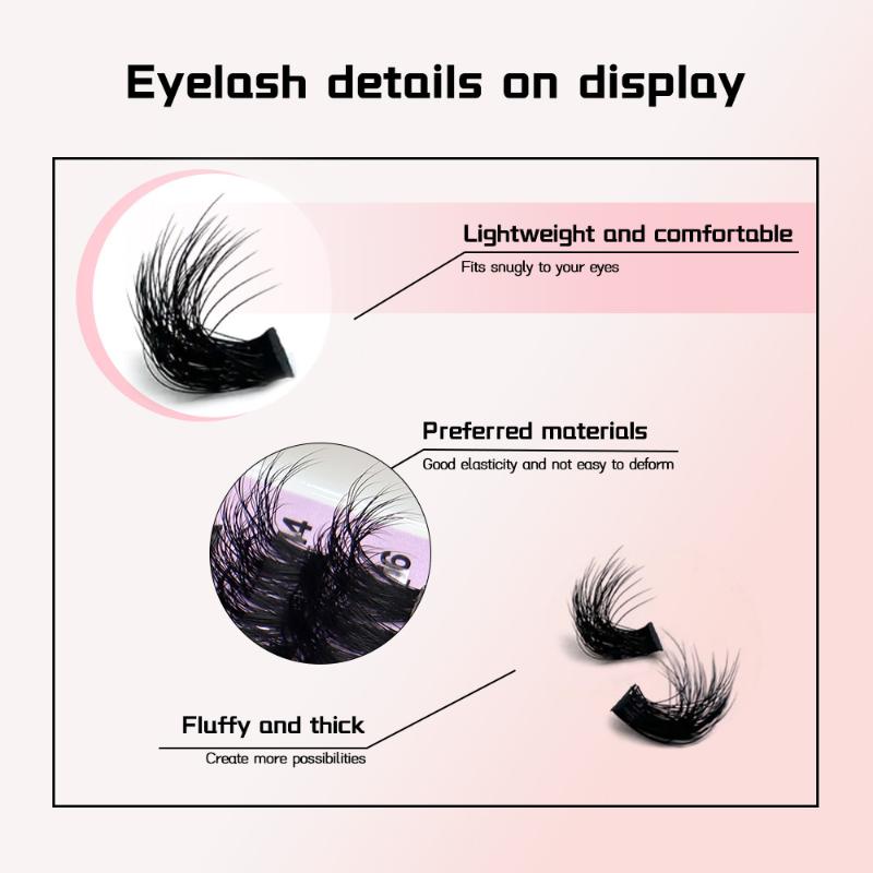 14 Rows Lash Clusters Spikes E - Eyelash Extension Individual avaliação e preço