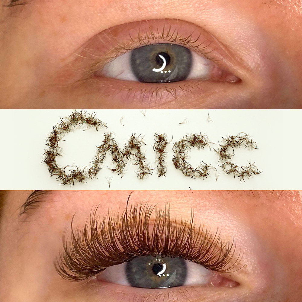 1000 Fans PBT Hybrid Brown Pre - Eyelash Extension Hybrid avaliação e preço