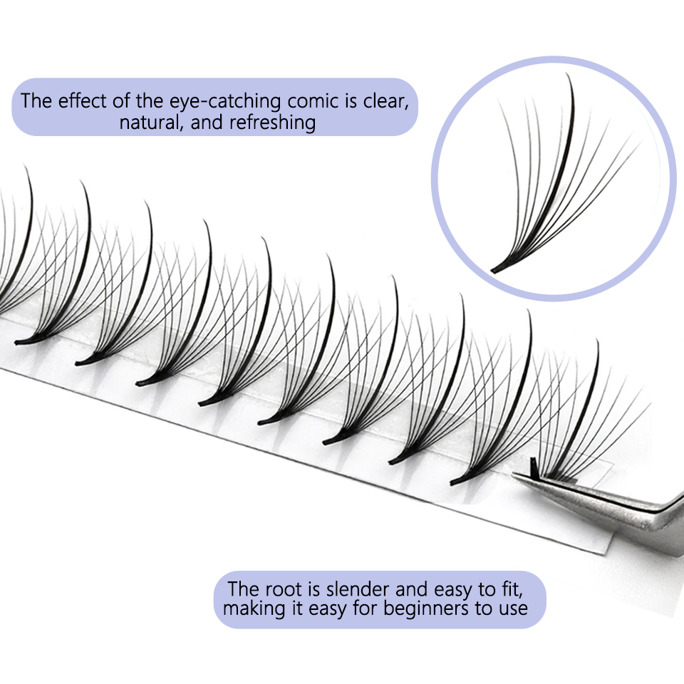 AGUUD Wispy Fans Russian Volum - Eyelash Extension Hybrid avaliação e preço