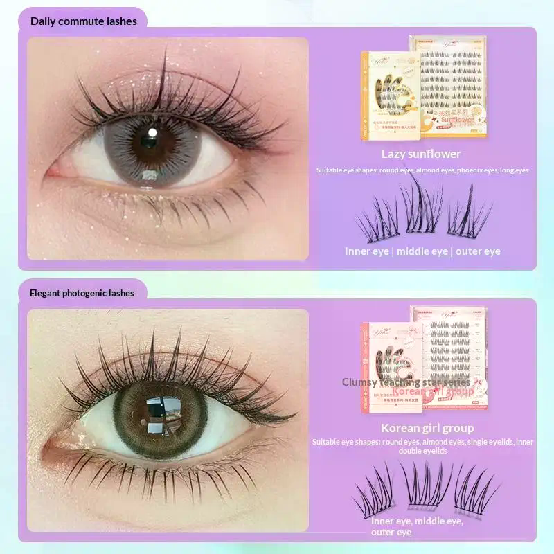 7 Rows Self-Adhesive Eyelashes - Eyelash Extension Individual avaliação e preço