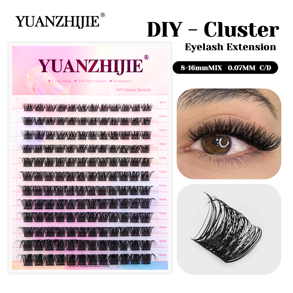12 Rows YUANZHIJIE Premium Fau - Eyelash Extension Hybrid avaliação e preço