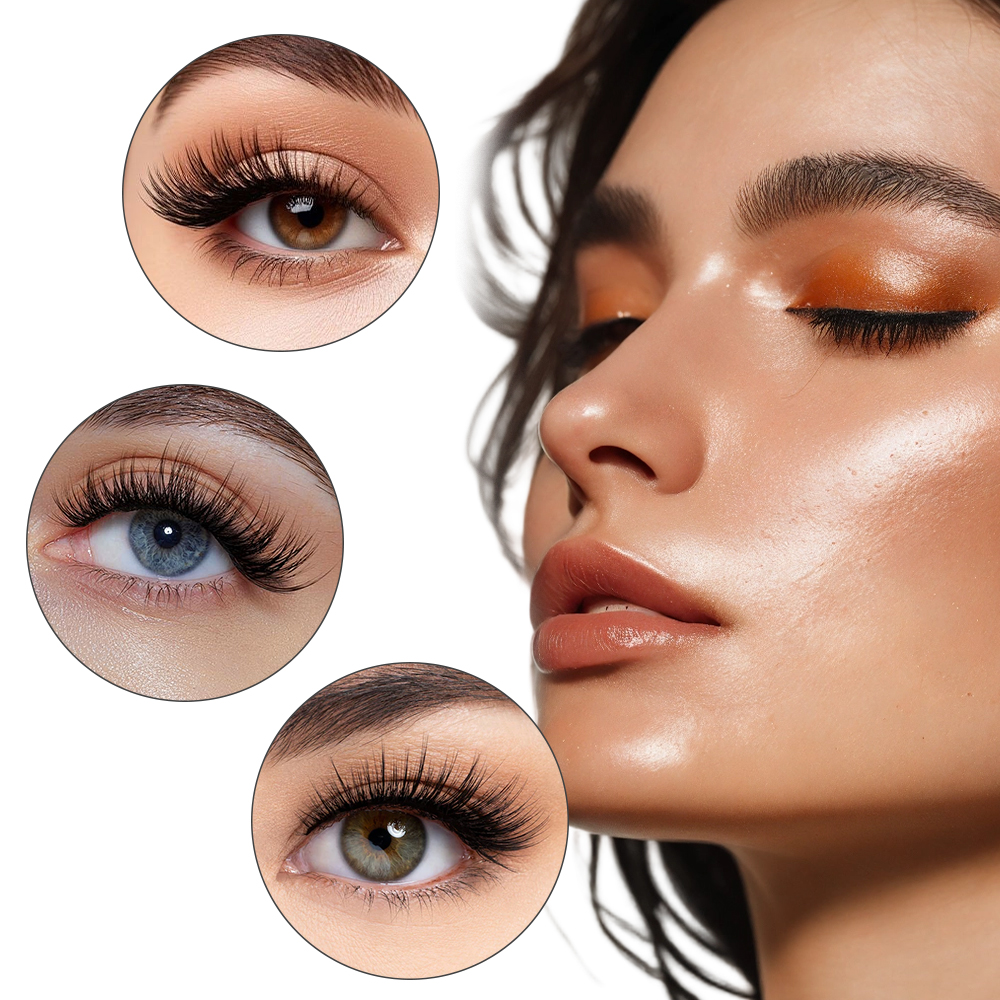50PCS Rainbow Crystal Eyelash  - Eyelash Extension Repair avaliação e preço