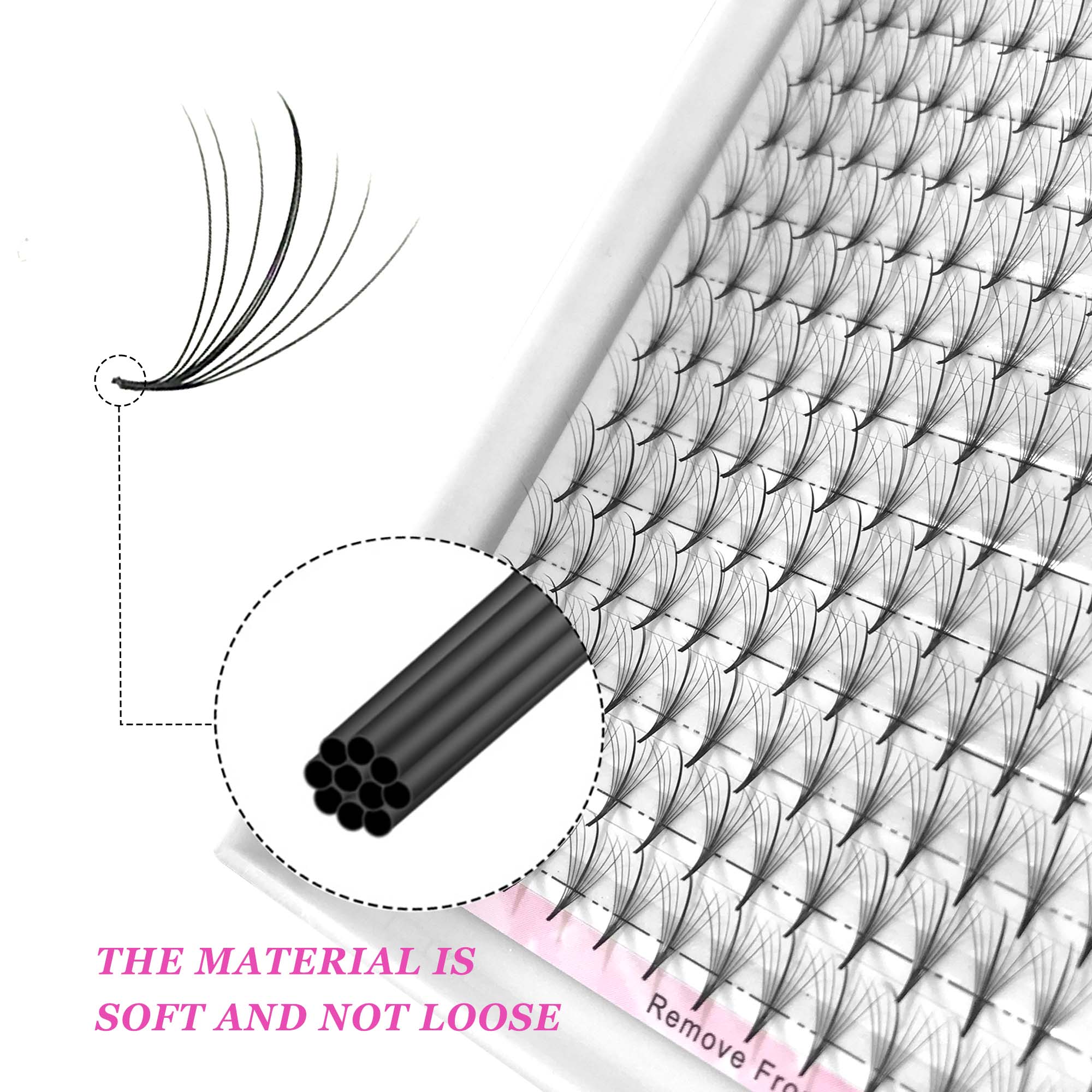 7D 300Fans Thin Pointy Base Pr - Eyelash Extension Hybrid avaliação e preço