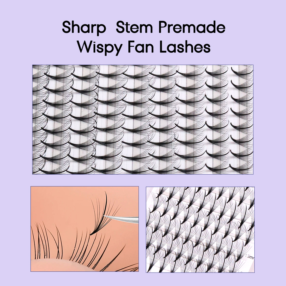 Aguud 3D 5D 7D 9D Wispy Prefab - Eyelash Extension Hybrid avaliação e preço
