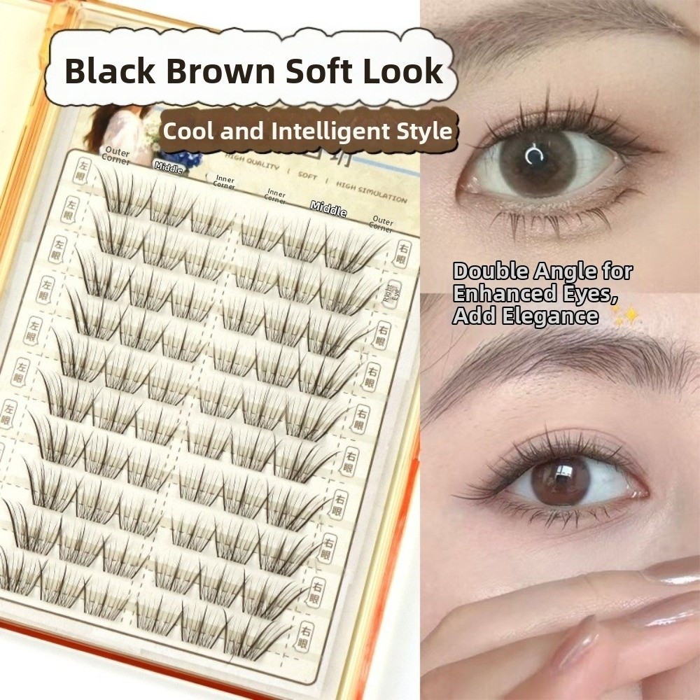 Mocha Brown Self Adhesive Fals - Eyelash Extension No 10 avaliação e preço