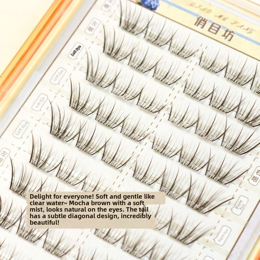 Mocha Brown Self Adhesive Fals - Eyelash Extension No 10 avaliação e preço