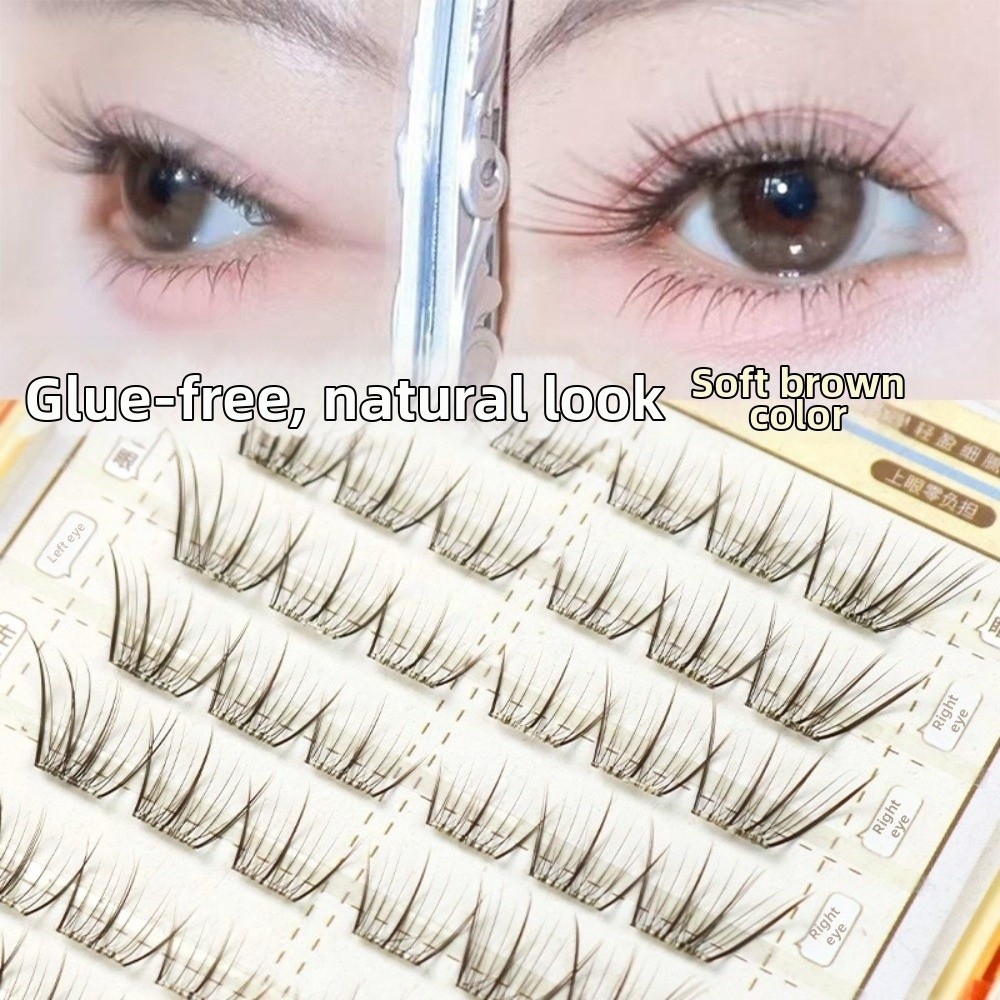 Mocha Brown Self Adhesive Fals - Eyelash Extension No 10 avaliação e preço