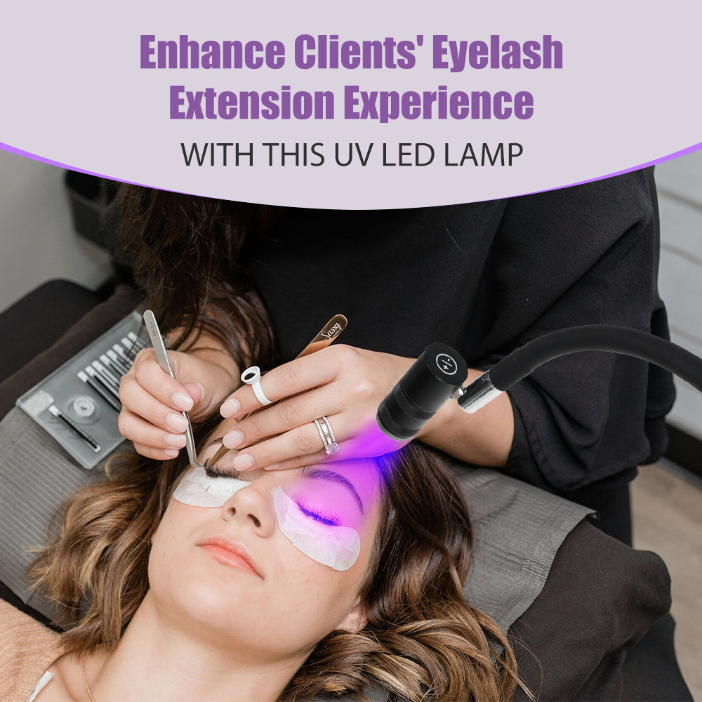 6W UV Lash Light Lash Lamp for - Eyelash Extension Videos avaliação e preço