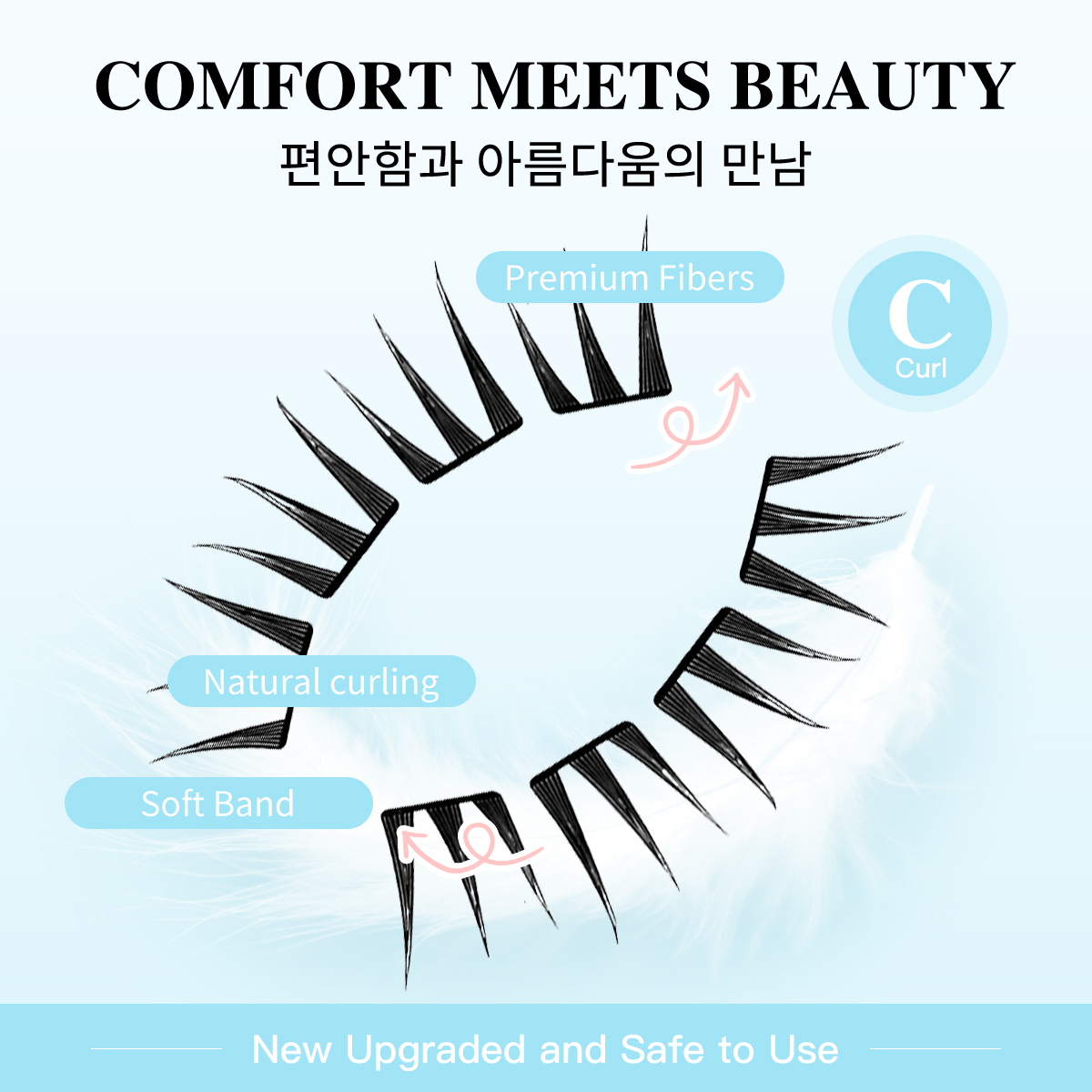 80 Cluster No-Gule Fairy False - Eyelash Extension No 10 avaliação e preço