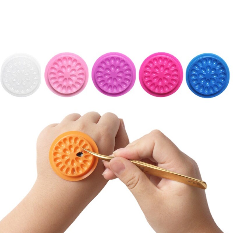 100pcs Eyelash Glue Holder Eye - Eyelash Extension Repair avaliação e preço