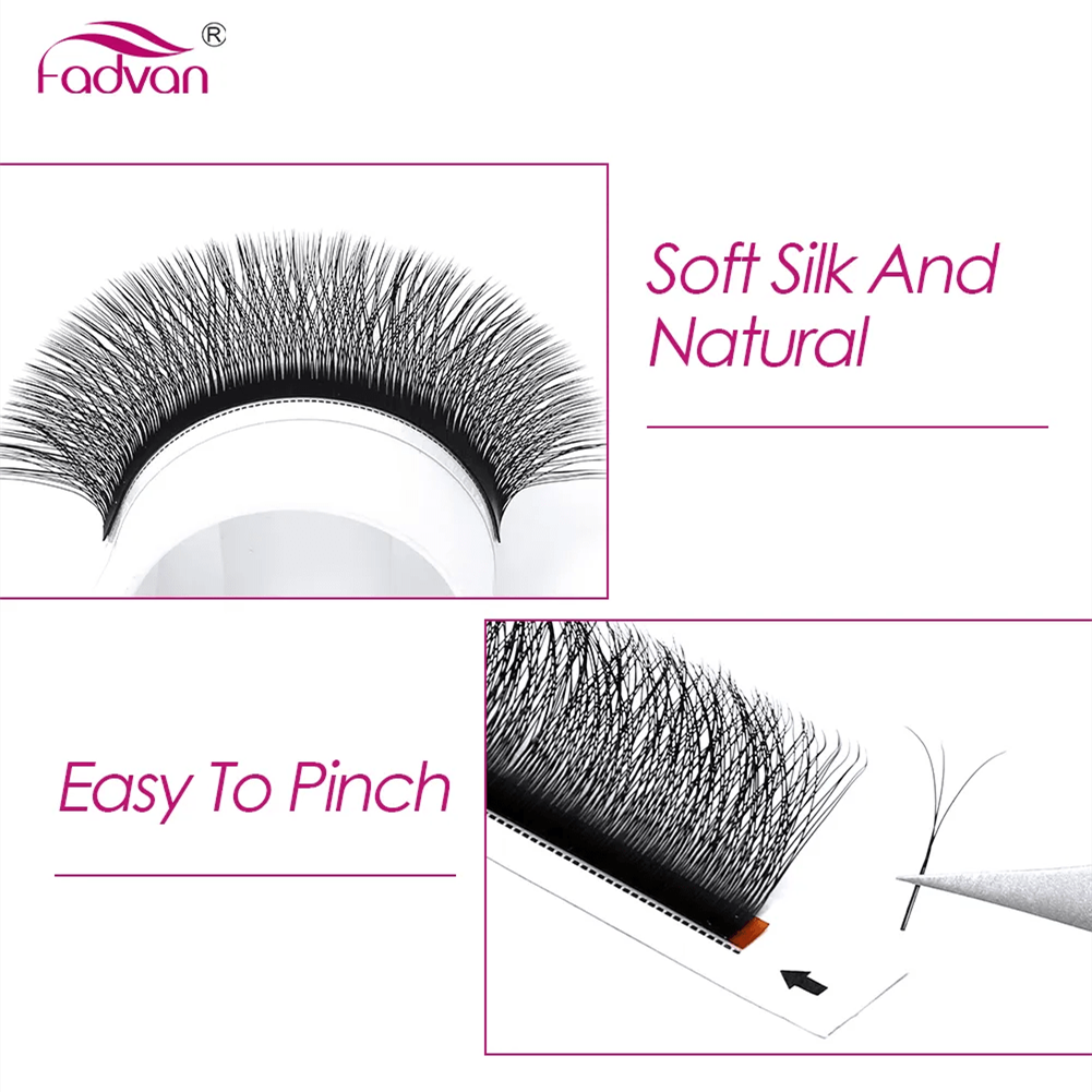 FADVAN 3D/4D/5D W Shape Eyelas - Eyelash Extension Hybrid avaliação e preço