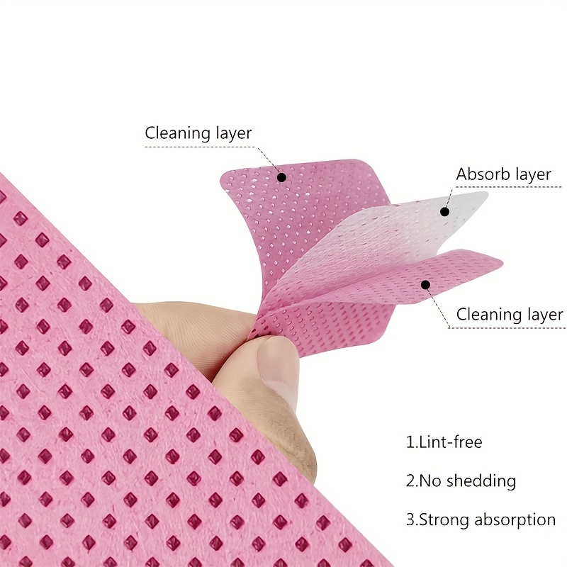 50/100/200pcs Lint-Free Nail W - Eyelash Extension Removal avaliação e preço