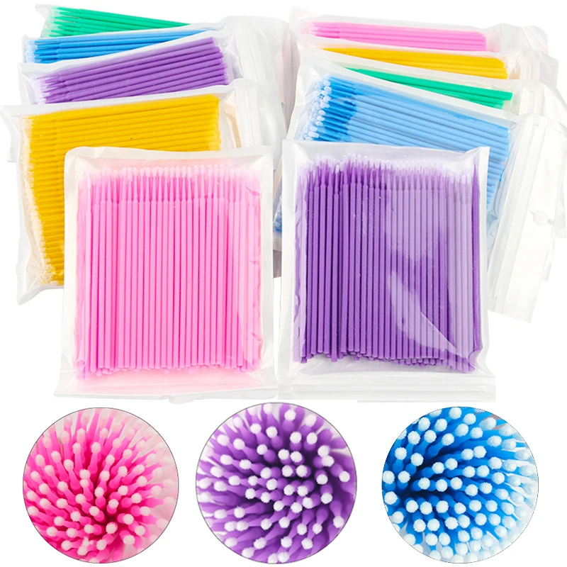100Pcs Eyelash Cleaning Brush  - Eyelash Extension Removal avaliação e preço