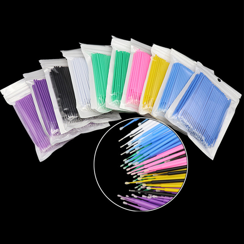 100Pcs Eyelash Cleaning Brush  - Eyelash Extension Removal avaliação e preço