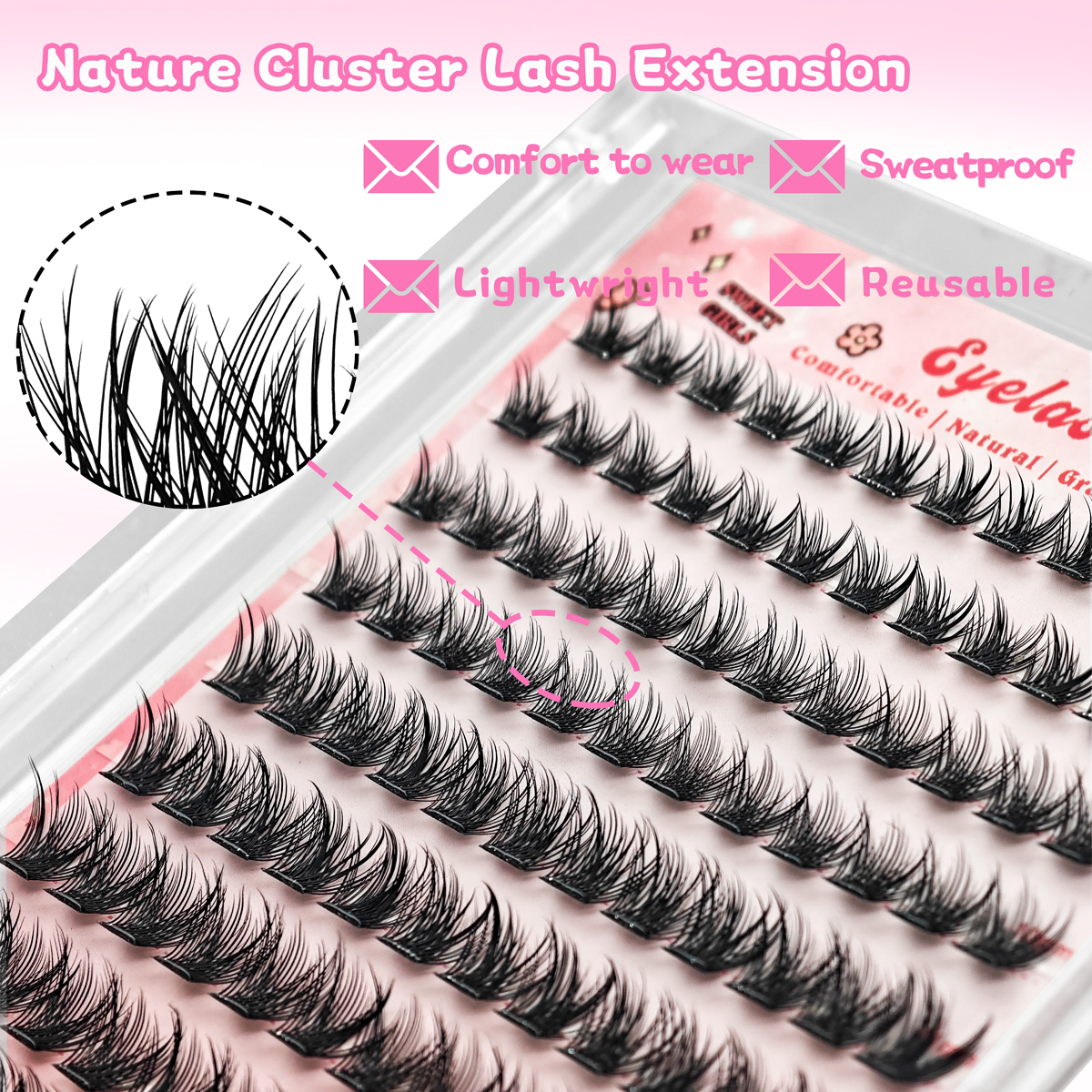 10 Rows DIY Eyelash Extensions - Eyelash Extension No 10 avaliação e preço
