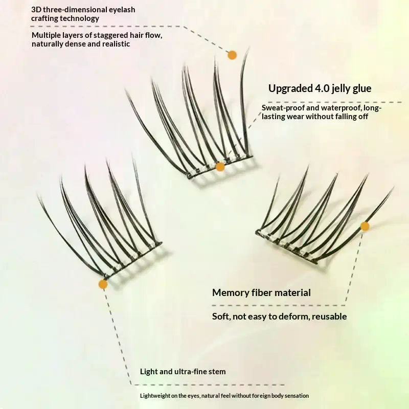 7 Rows Self-Adhesive Eyelashes - Eyelash Extension Individual avaliação e preço