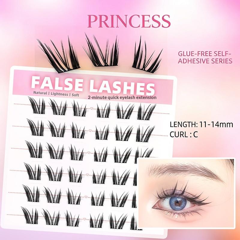 6 Rows Dense Natural False Eye - Eyelash Extension Glue avaliação e preço