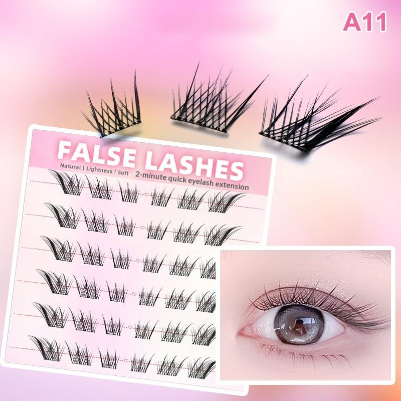 6 Rows Dense Natural False Eye - Eyelash Extension Glue avaliação e preço